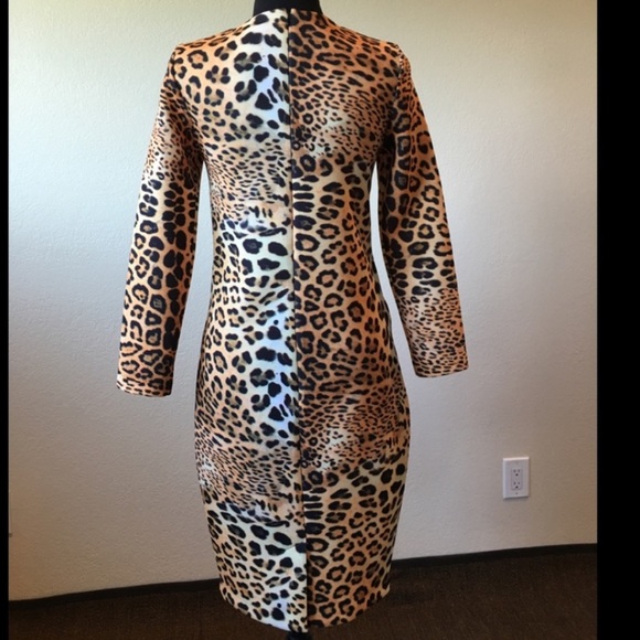 Clove leopard print dress 2 spandex - Picture 2 of 6